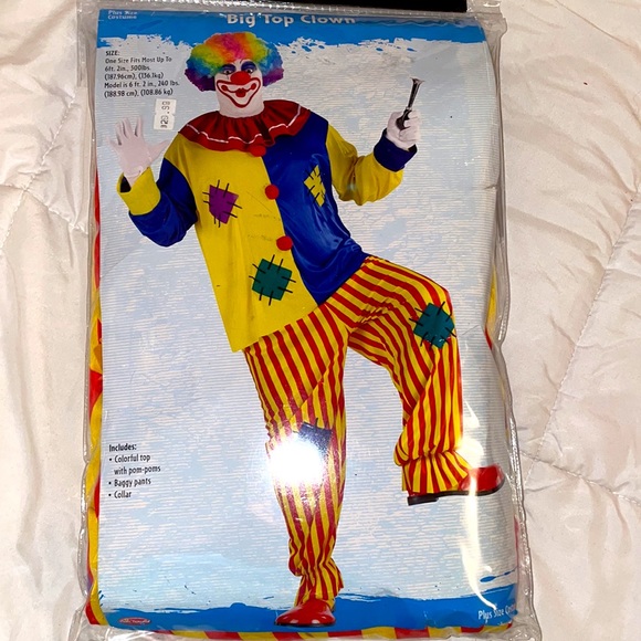 Adult Clown Halloween Costume - Picture 2 of 4